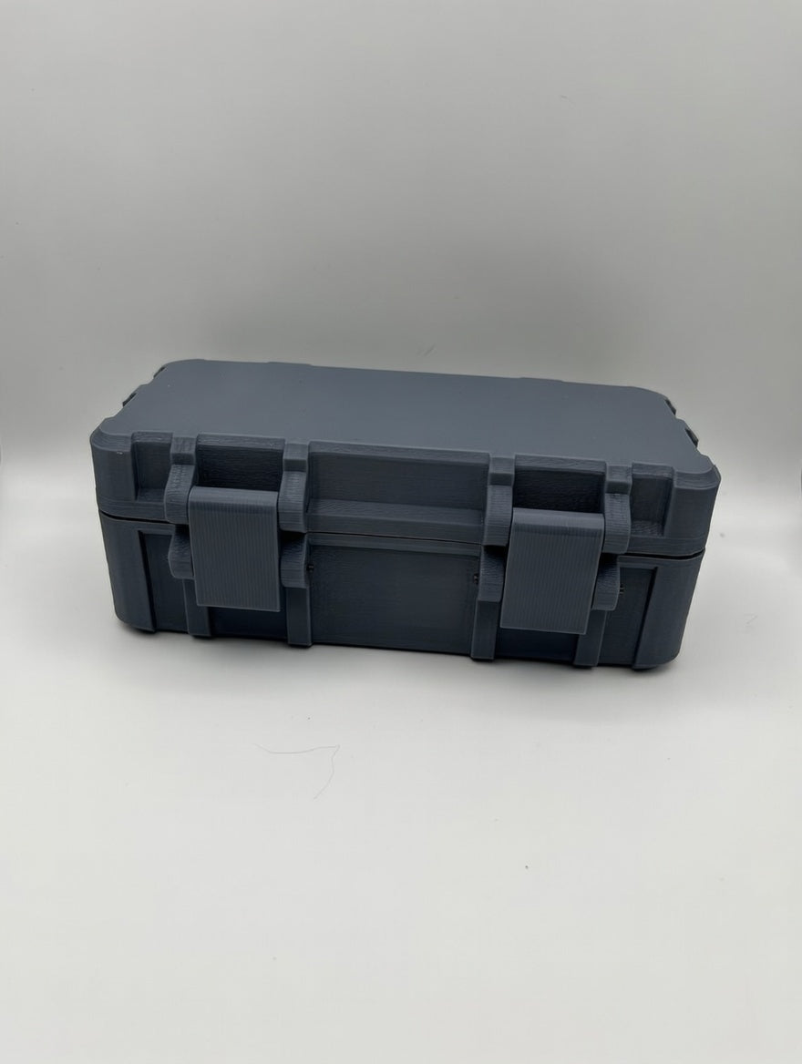 Tactical Battery Storage Box – Rugged 3D Printed Organizer (6× CR123A | 6× AA | 8× CR2032)