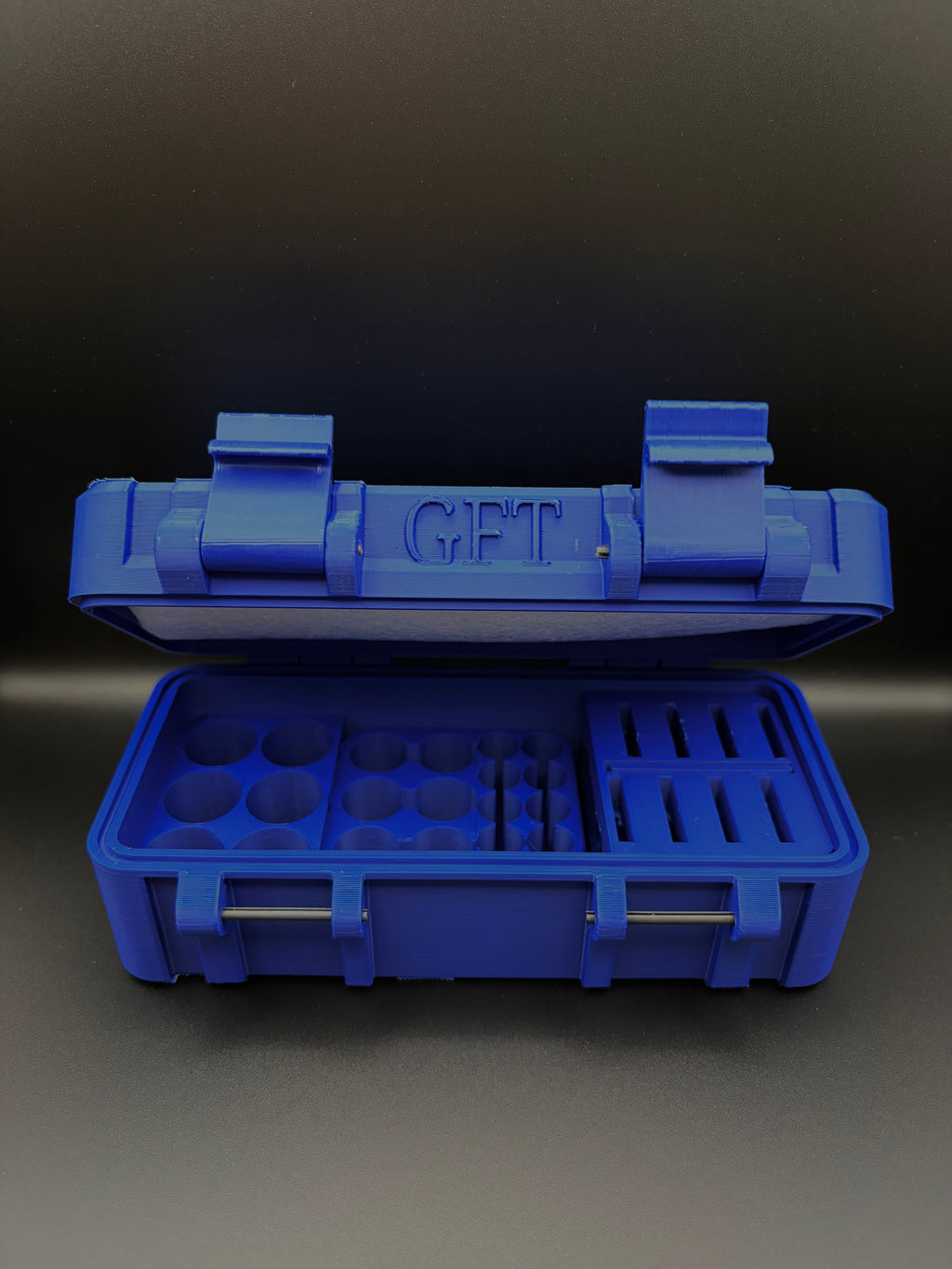 Tactical Battery Storage Box – Rugged 3D Printed Organizer (6× CR123A | 6× AA | 8× CR2032)