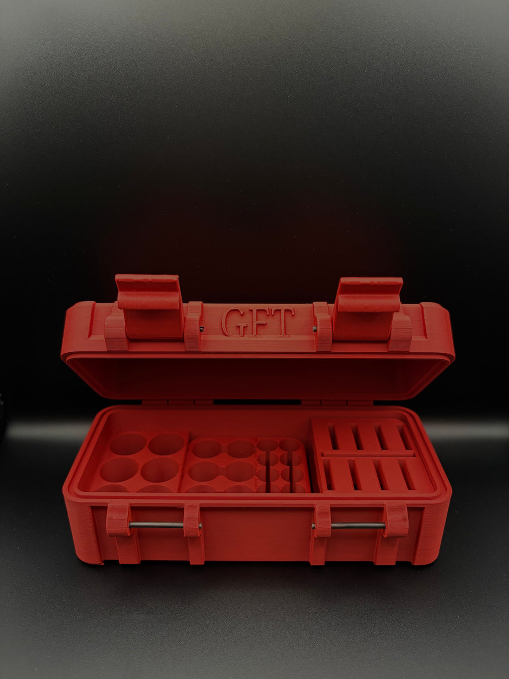 Tactical Battery Storage Box – Rugged 3D Printed Organizer (6× CR123A | 6× AA | 8× CR2032)