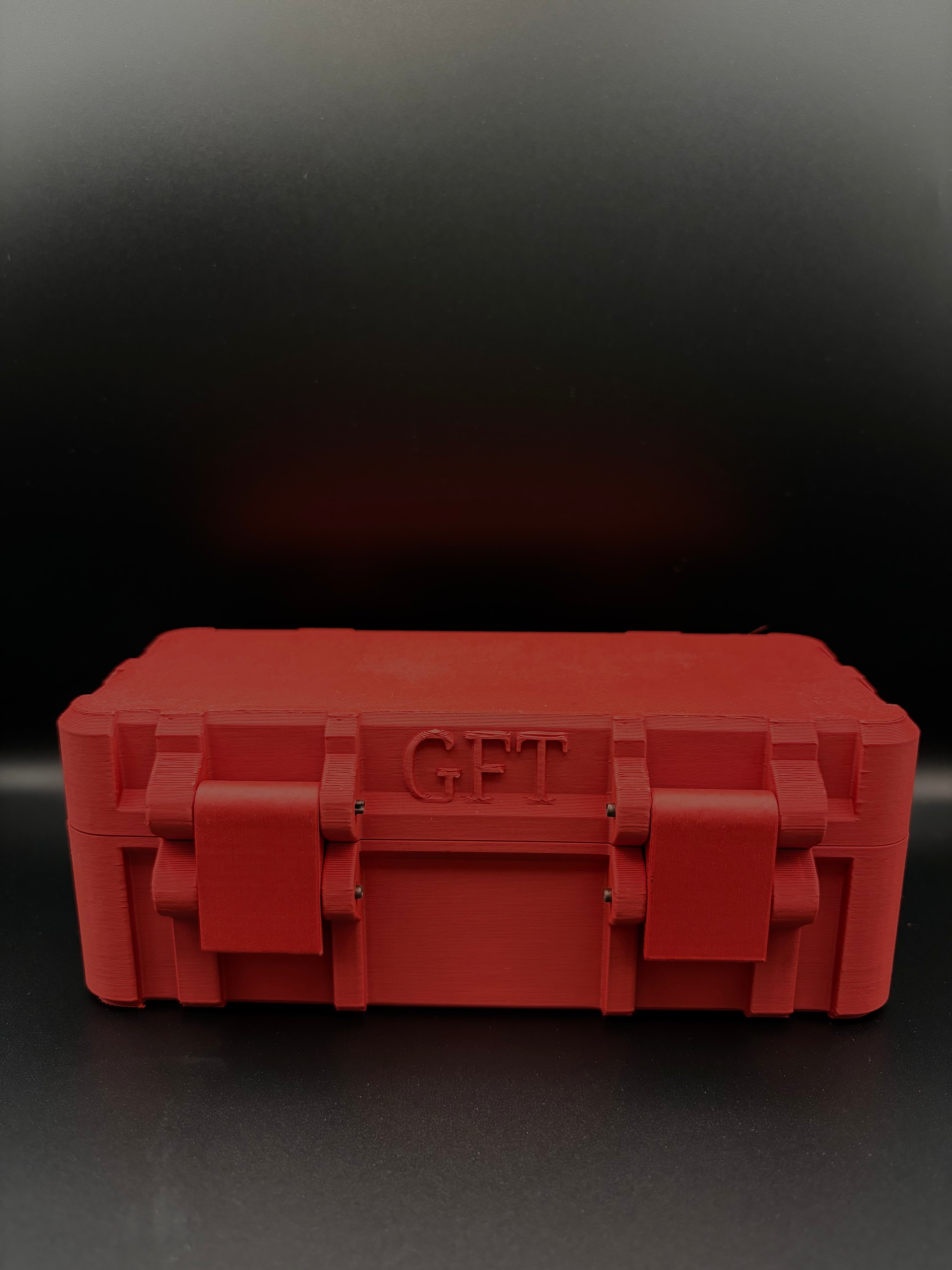 Tactical Battery Storage Box – Rugged 3D Printed Organizer (6× CR123A | 6× AA | 8× CR2032)